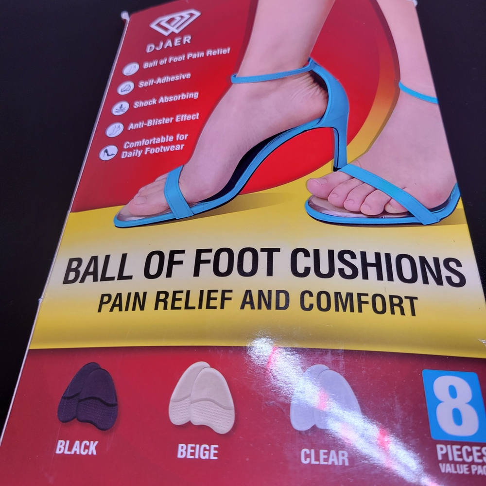 Women's Beige Ball of Foot Cushions 4 Pairs. 8 Pieces